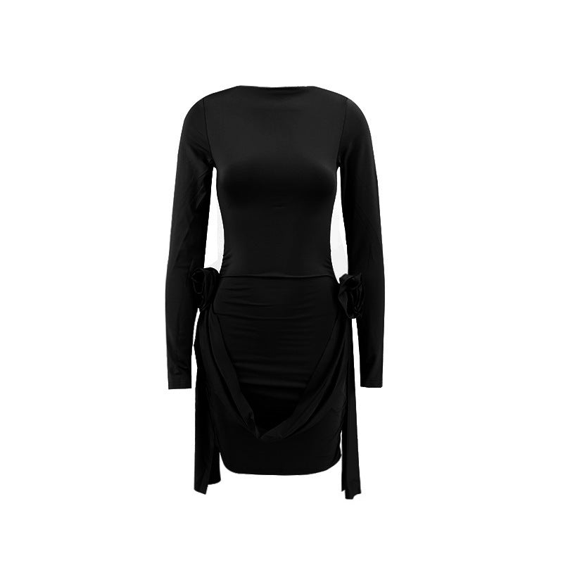 Gabriela - Vestido corto mujer manga larga