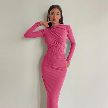 Adriana - Vestido ajustado largo mujer manga larga