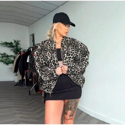 Isabella - Chaqueta acolchada mujer animal print