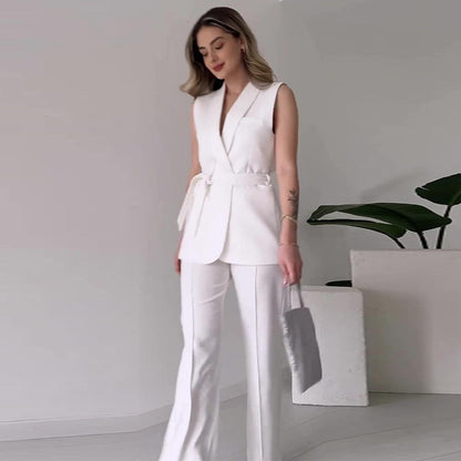 Vera – Conjunto elegante con chaleco y pantalón
