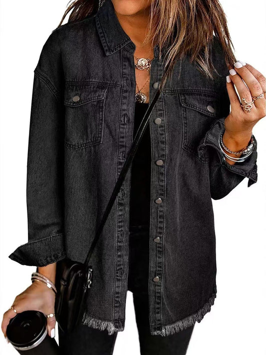 Valeria – Sobrecamisa Vaquera Femenina de Estilo Casual Moderno
