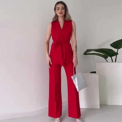 Vera – Conjunto elegante con chaleco y pantalón
