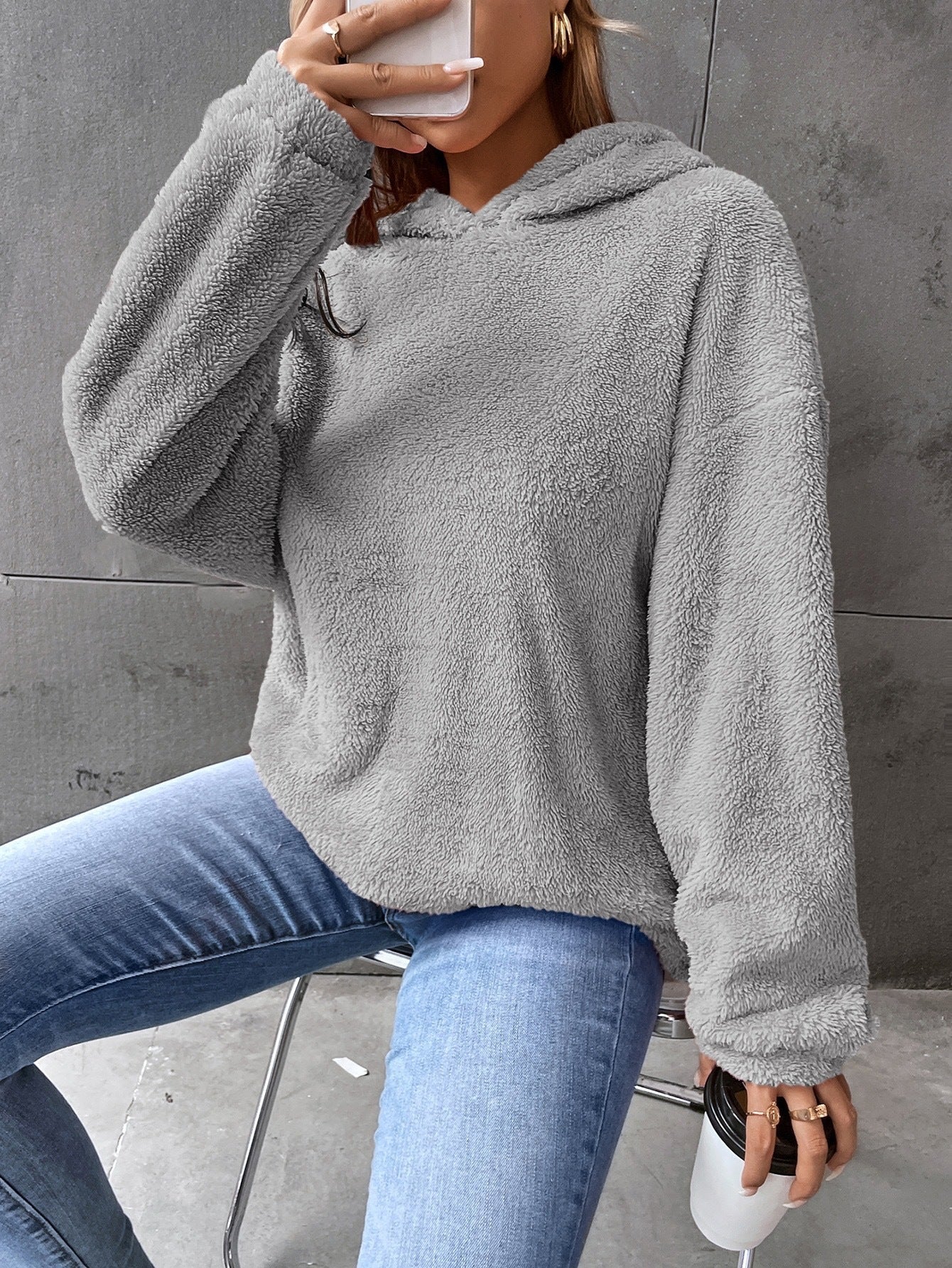 Maya - Sudadera cachemira de peluche mujer