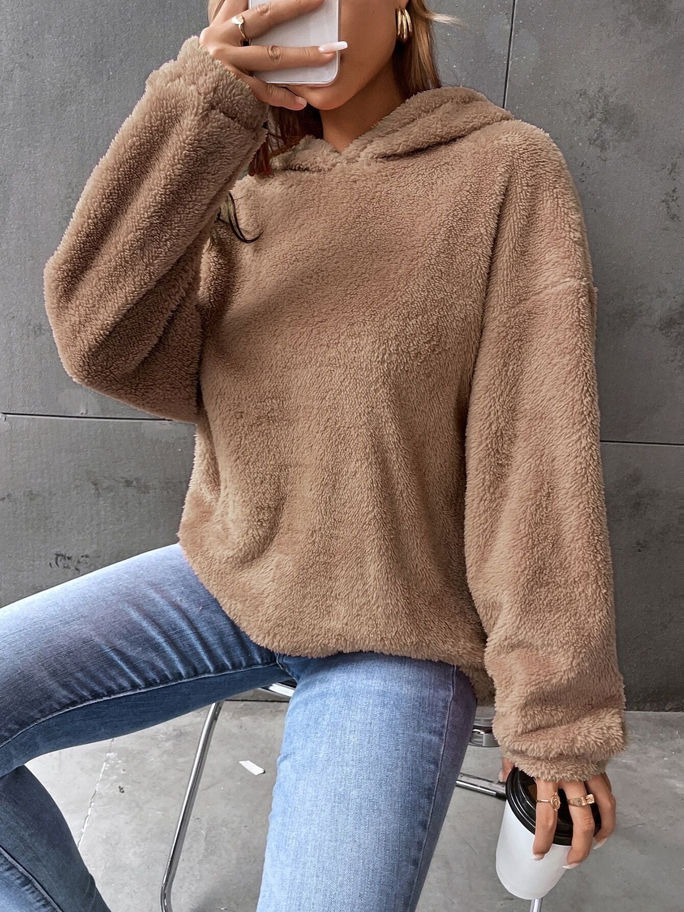 Maya - Sudadera cachemira de peluche mujer