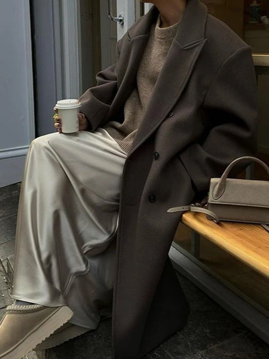 Isabela – Abrigo largo cruzado para mujer