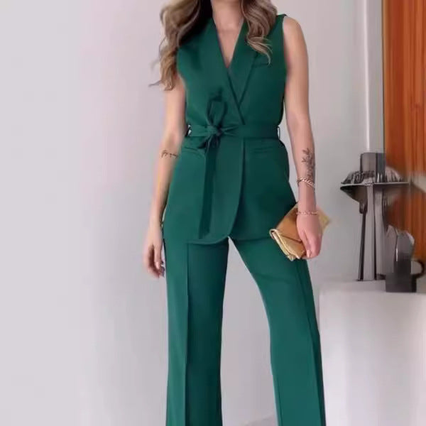 Vera – Conjunto elegante con chaleco y pantalón
