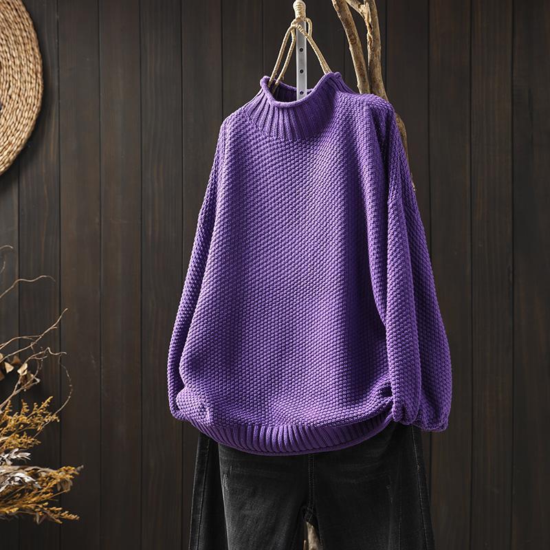 Mariana - Suéter de punto para mujer cuello alto