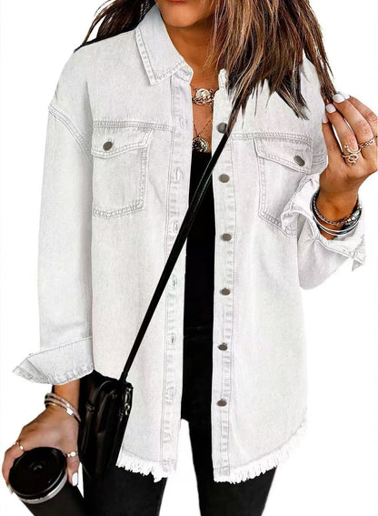 Valeria – Sobrecamisa Vaquera Femenina de Estilo Casual Moderno