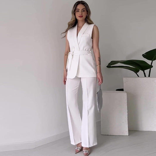 Vera – Conjunto elegante con chaleco y pantalón