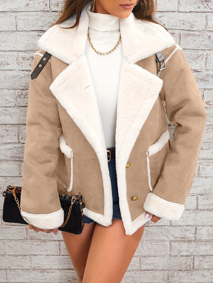 Elsa – Chaqueta algodón corta borreguito mujer