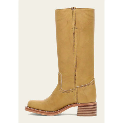 Victoria - Botas altas de mujer en cuero con tacón bajo