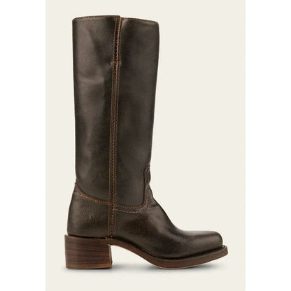 Victoria - Botas altas de mujer en cuero con tacón bajo