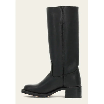 Victoria - Botas altas de mujer en cuero con tacón bajo