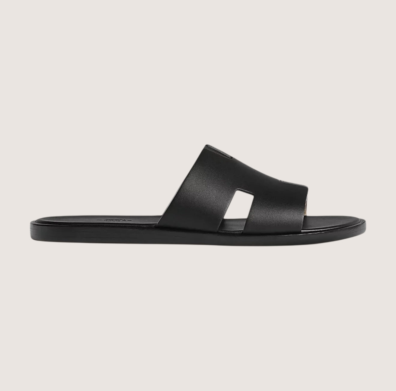 William Classic Leather Slide Sandals for Men – Timeless Comfort and Style Black