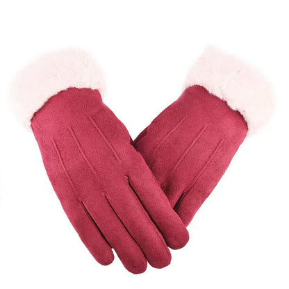 Lucía – Guantes de invierno con forro de felpa para mujer
