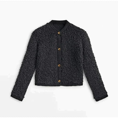Clara - Chaqueta corta de borreguito mujer