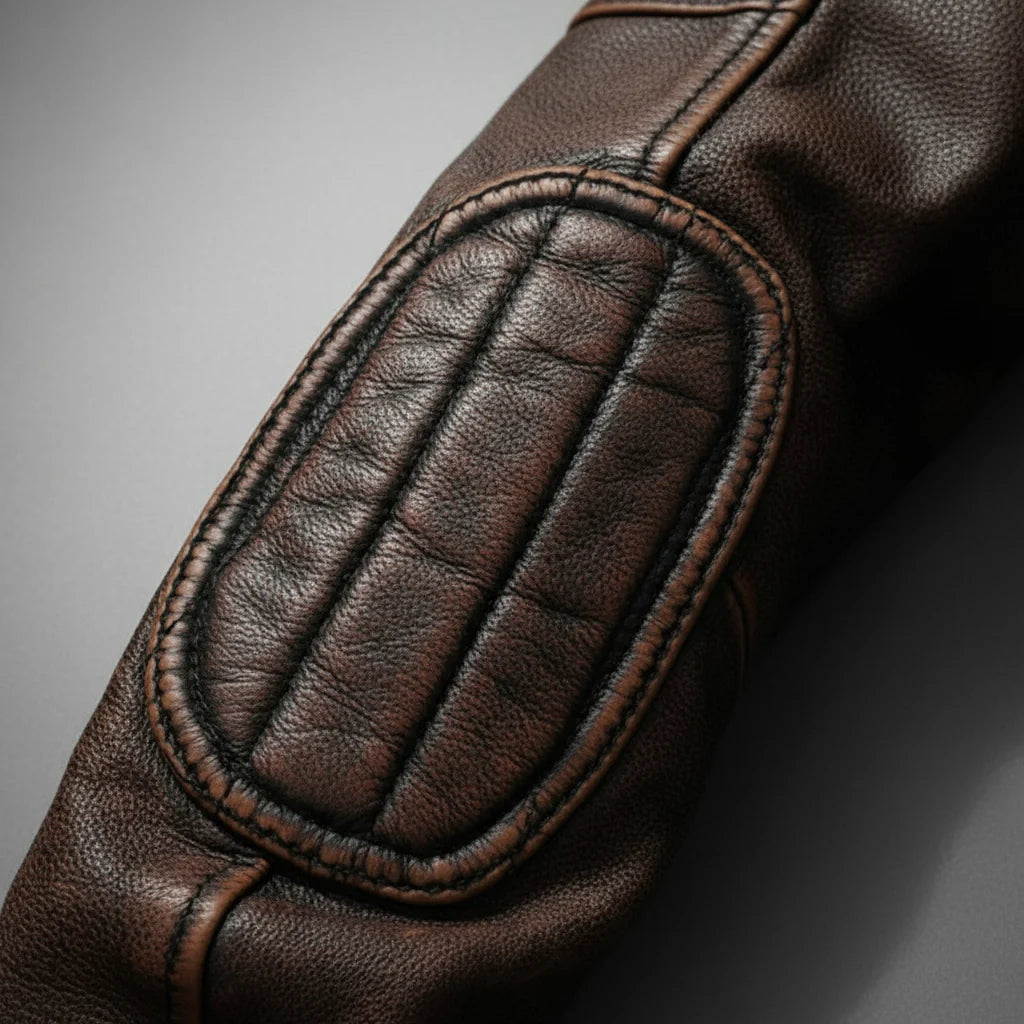 Marek – Chaqueta biker de piel sintética para hombre