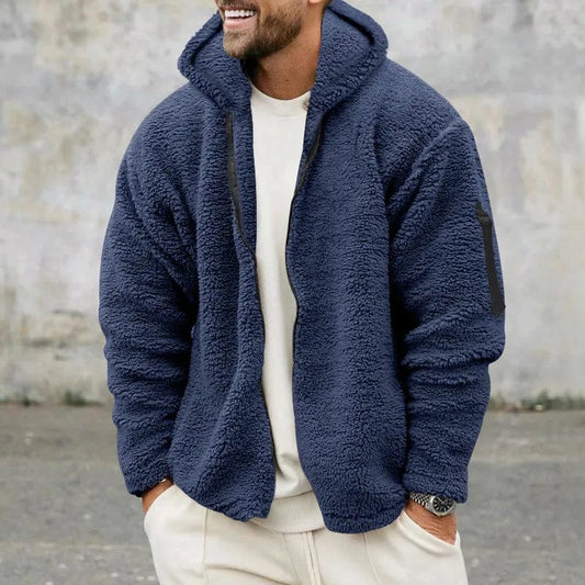 Ethan – Chaqueta lana polar con capucha para hombre