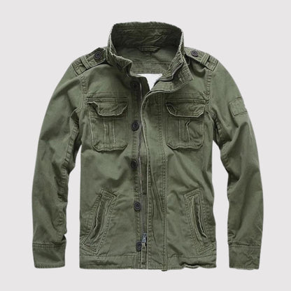 Samuel - Chaqueta de hombre estilo militar con estampado camuflaje