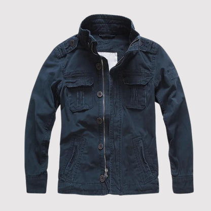 Samuel - Chaqueta de hombre estilo militar con estampado camuflaje