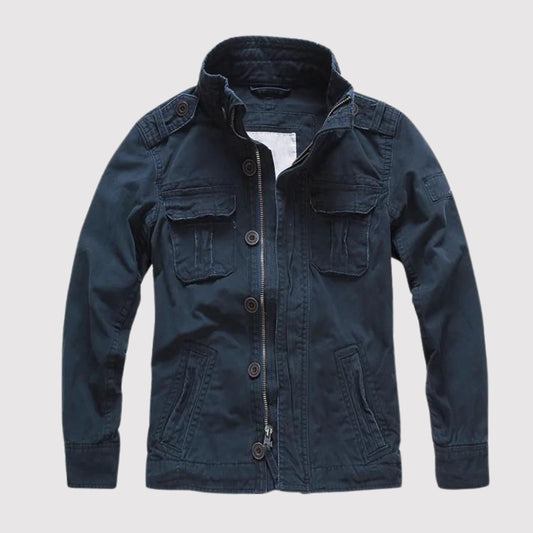 Samuel - Chaqueta de hombre estilo militar con estampado camuflaje