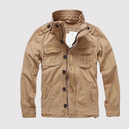 Samuel - Chaqueta de hombre estilo militar con estampado camuflaje