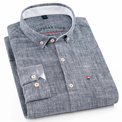 Alejandro - Camisa blanca de hombre manga larga