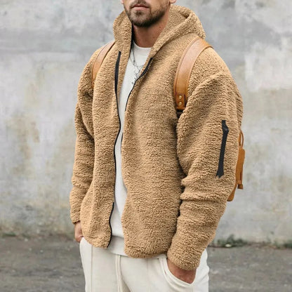 Ethan – Chaqueta lana polar con capucha para hombre