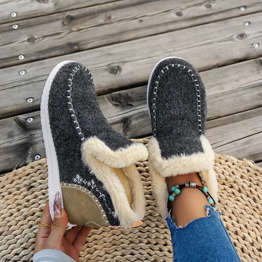 Clara - Botines de mujer con forro de borrego