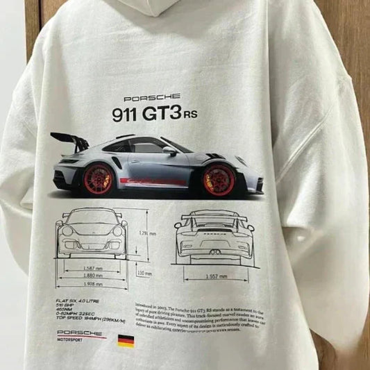 Mateo - Sudadera con capucha unisex diseño coche deportivo