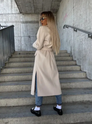 Layla – Abrigo largo elegante para mujer