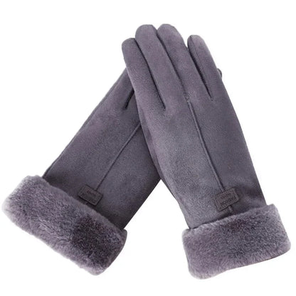 Damen Winterhandschuhe – Warme Touchscreen Thermo-Handschuhe mit Fleece-Futter | Winddichte Weiche Handschuhe für Outdoor & Wandern Kaufschwan®