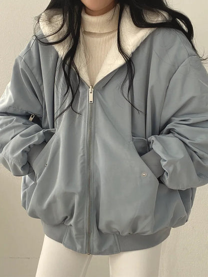 Lucia - Chaqueta acolchada con forro suave y capucha mujer