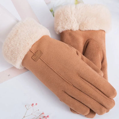 Clara – Guantes de invierno con forro de felpa para mujer