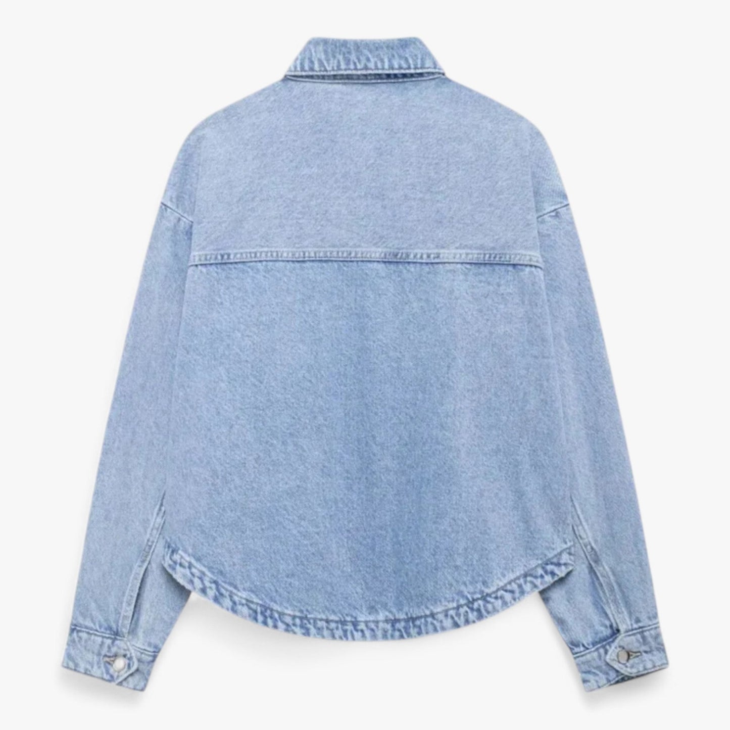 Isabel – Sobrecamisa de Algodón con Bolsillos Frontales para Mujer
