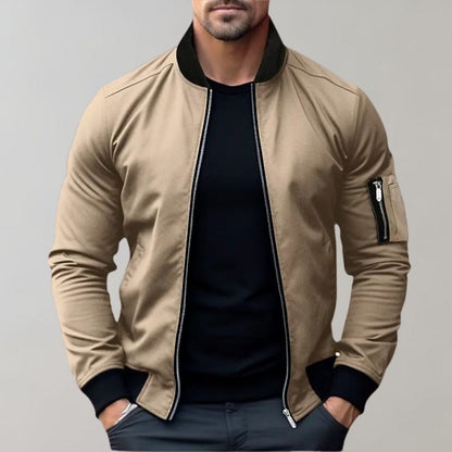 Logan – Chaqueta Algodón  bomber para hombre con cremallera