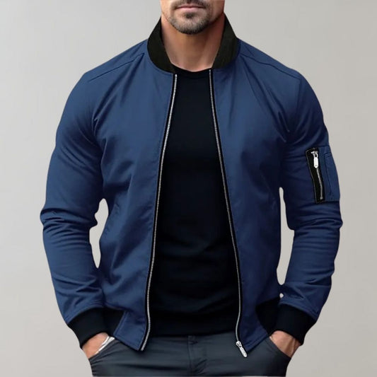 Logan – Chaqueta Algodón  bomber para hombre con cremallera