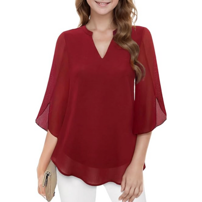 Sophie – Blusa linen elegante para mujer corte relajado