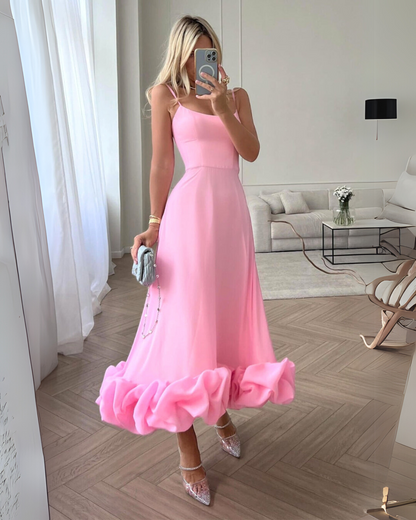 Julieta - Vestido midi con tirantes finos mujer