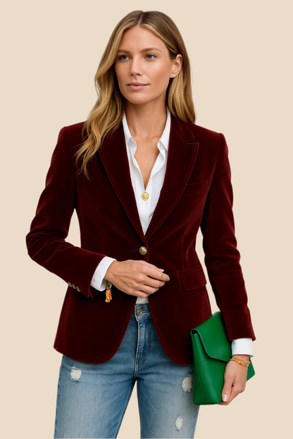 Camila - Blazer de mujer entallado con solapa clásic