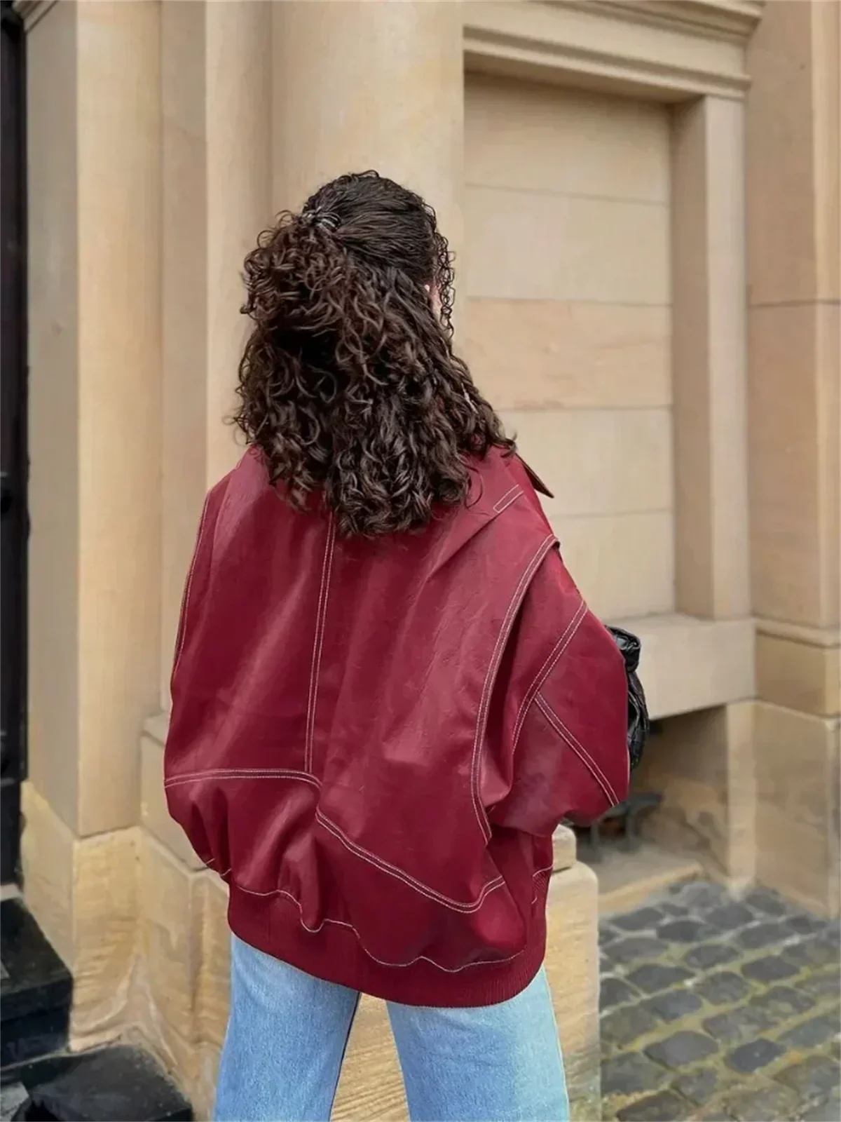 Mila – Chaqueta oversize para mujer con cremallera