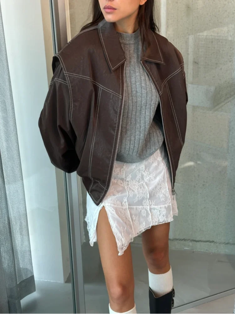 Mila – Chaqueta oversize para mujer con cremallera