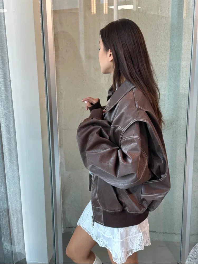 Mila – Chaqueta oversize para mujer con cremallera