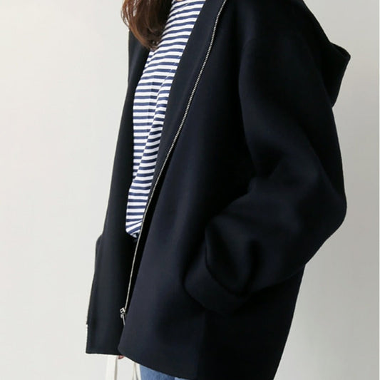Lucía - Chaqueta de mujer con cremallera y capucha