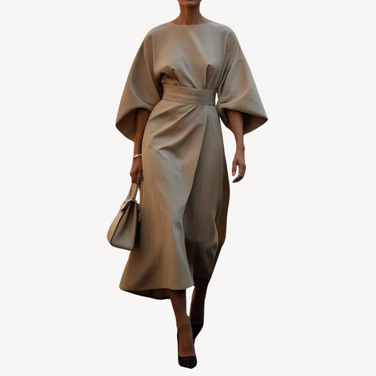 Aitana – Vestido midi con mangas amplias para mujer