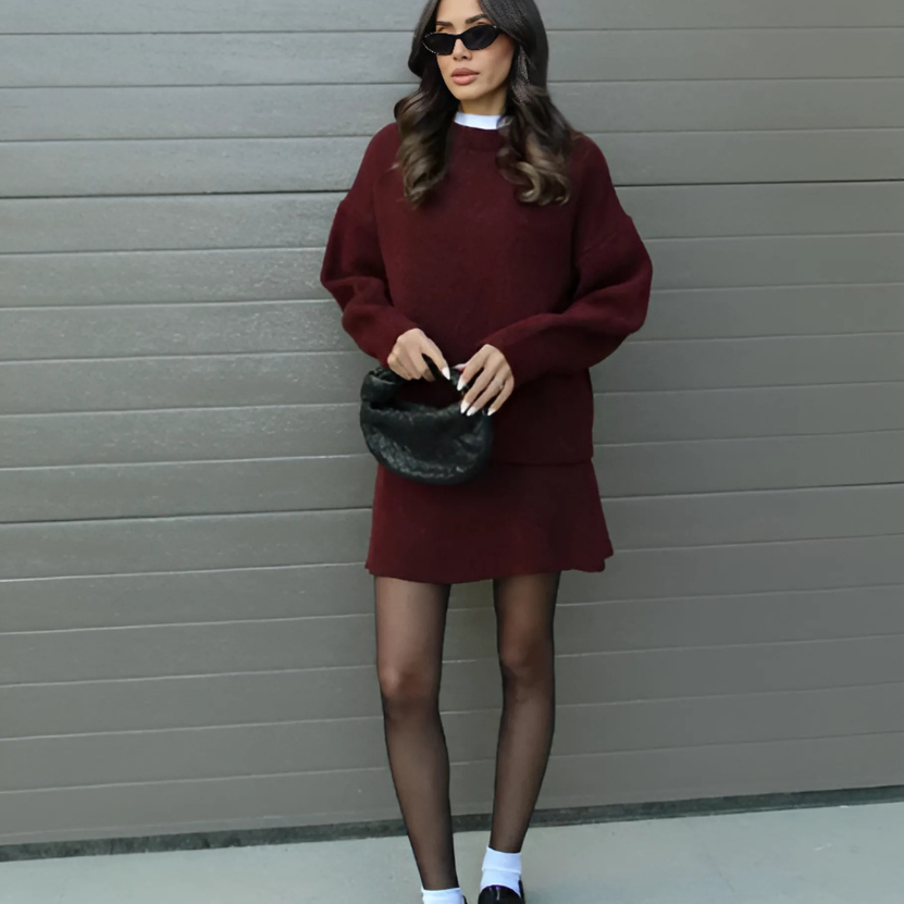 Carolina - Conjunto de mujer con jersey y falda