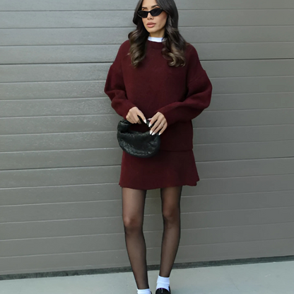 Carolina - Conjunto de mujer con jersey y falda