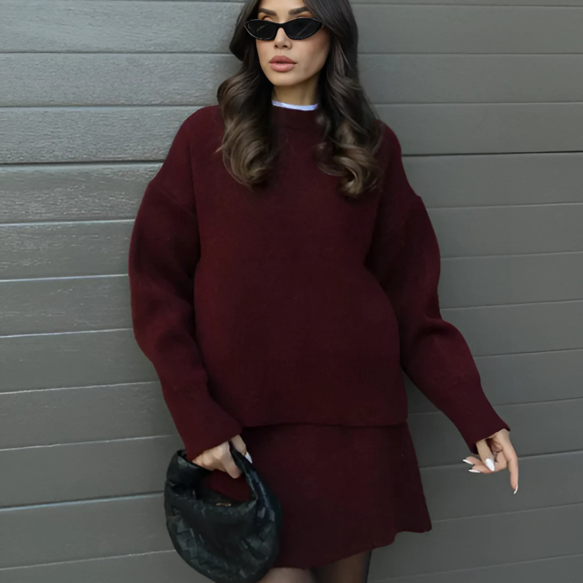 Carolina - Conjunto de mujer con jersey y falda