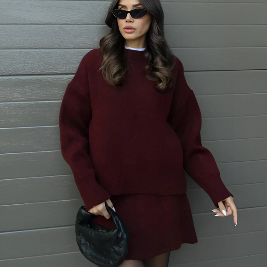 Carolina - Conjunto de mujer con jersey y falda