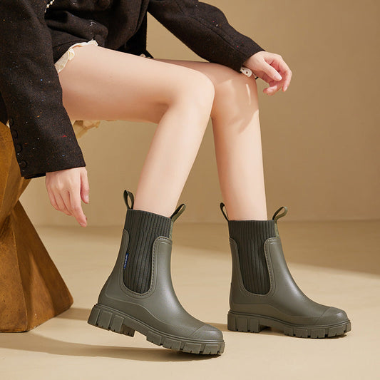 Sofía - Botines de mujer impermeables con caña elástica